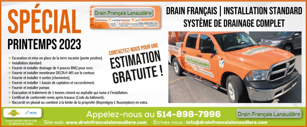 Special printemps 2023 - Système de drainage complet